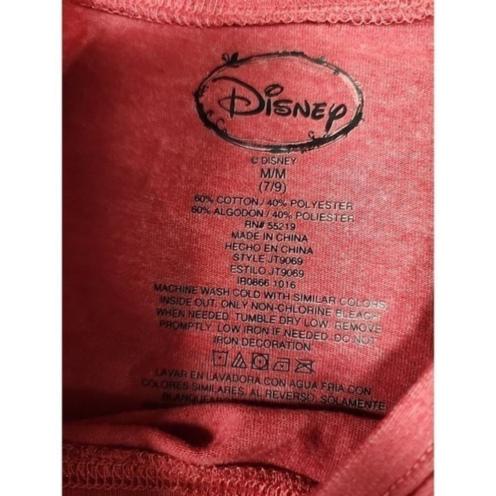 Womens Red Disney‎ Mickey Mouse Medium Classic T-shirt - Picture 3 of 4